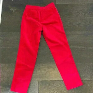 Talbots Red Velvet Slim Ankle Pants - Size 2
